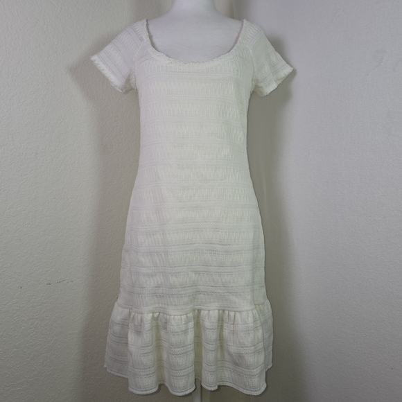 Free People Cream Knit Mini Dress - Picture 1 of 12